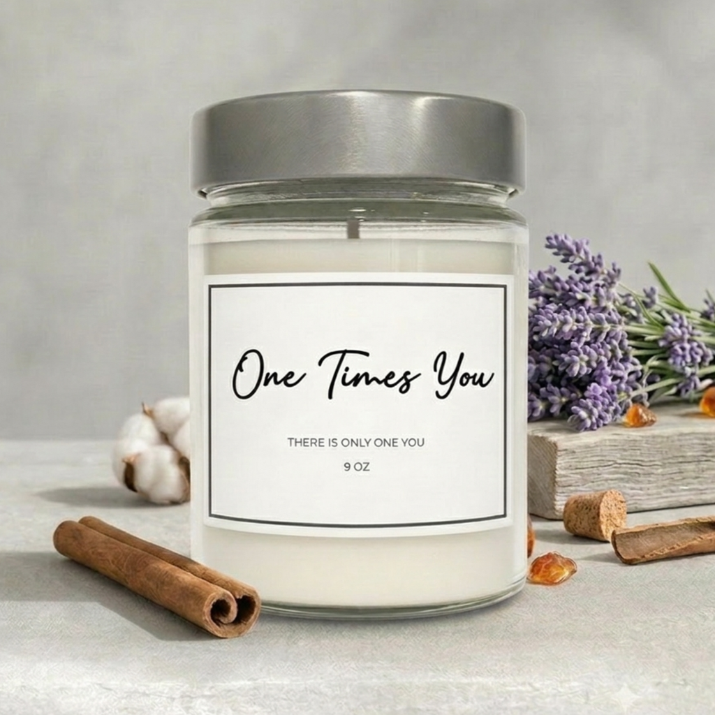 Soy Wax Candle in Jar, 9oz | Meditation | Relaxation | Gift | One Times You