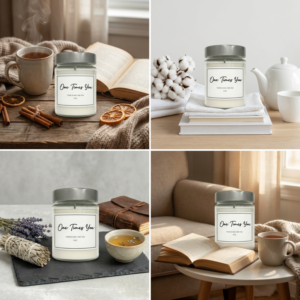 Soy Wax Candle in Jar, 9oz | Meditation | Relaxation | Gift | One Times You